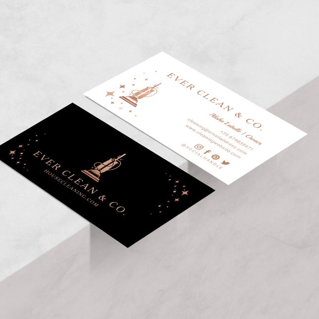 Tarjeta De Visita Profesional servicio de limpieza de aspiradora  (Subido por el creador)