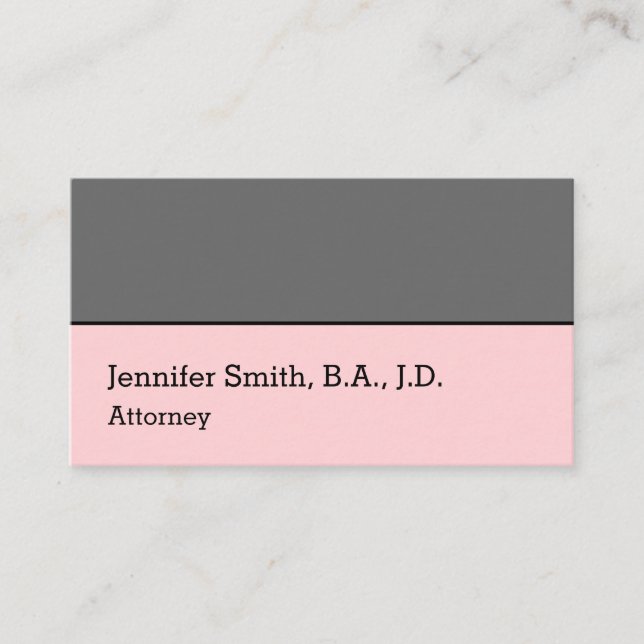 Tarjeta de visita profesional simple (Anverso)