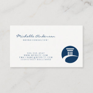 Tarjeta De Visita Profesional simple   Clásica del pilar