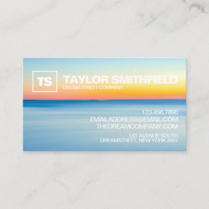 Tarjeta de visita profesional Sunset Beach Waterco