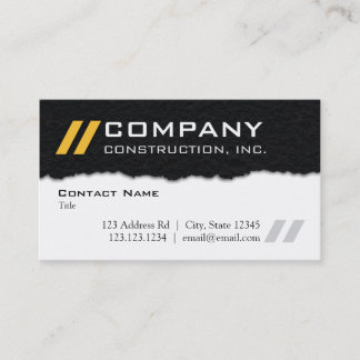 Tarjeta de visita profesional temática del