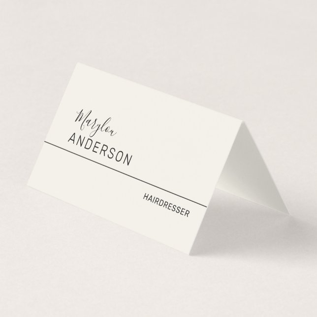 Tarjeta De Visita Profesional - UNISEX (Anverso)