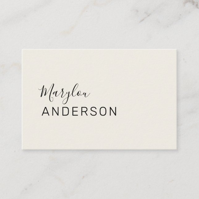 Tarjeta De Visita Profesional - UNISEX (Anverso)