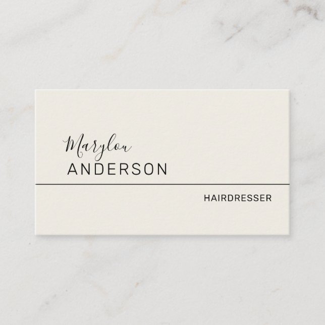 Tarjeta De Visita Profesional - UNISEX (Anverso)