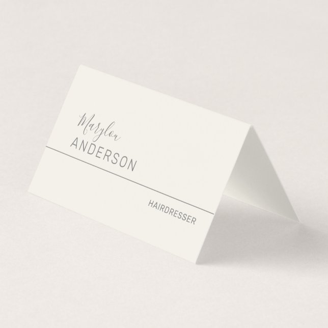 Tarjeta De Visita Profesional - UNISEX (Anverso)