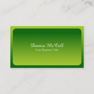 Tarjeta De Visita Profesional verde claro fresco de Hombre