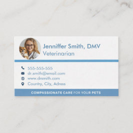 Tarjeta De Visita Profesional Veterinario Personalizable 