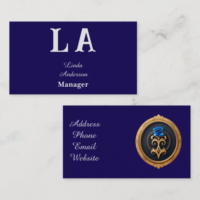 Tarjeta De Visita profesional vibrante personalizado (Anverso / Reverso)