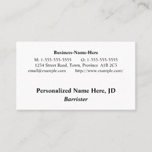 Tarjeta de visita profesional Vintage Look