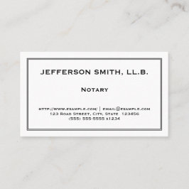 Tarjeta de visita profesional y minimizada del