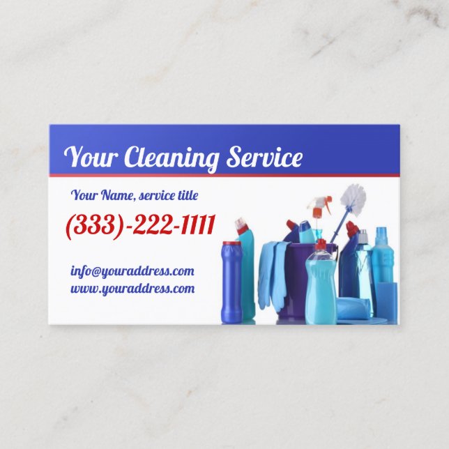 Tarjeta De Visita Profesionales de Limpieza de Movimiento y Salida (Anverso)