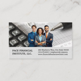 Tarjeta De Visita Profesionales de negocios | Material financiero