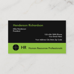 Tarjeta De Visita Profesionales de Recursos Humanos
