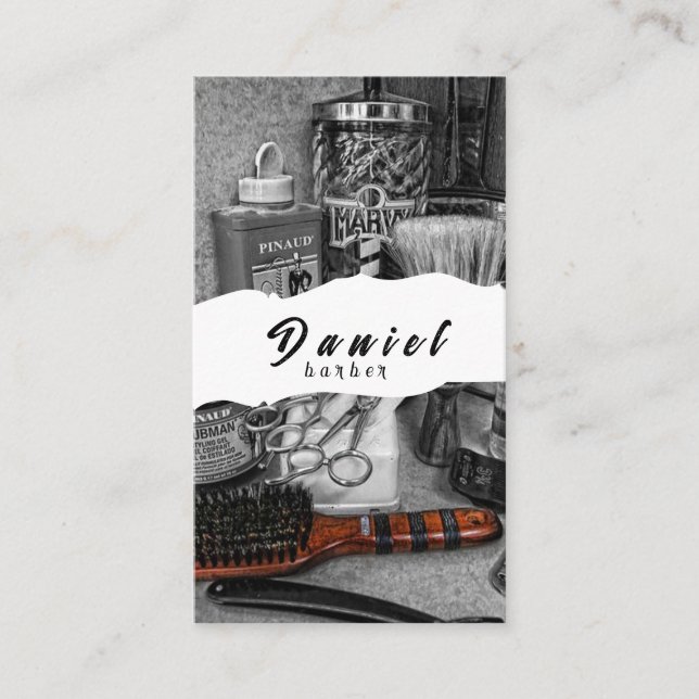 Tarjeta De Visita Profesionales del pelo - Su estilo de firma (Anverso)