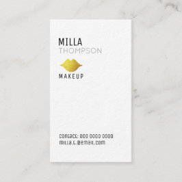 Tarjeta De Visita profesionales del salón de maquillaje vertical sim