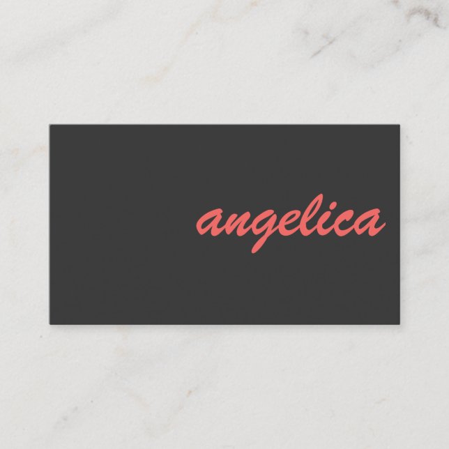 Tarjeta De Visita Profesionalmente Elegante (Anverso)