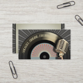 Tarjeta De Visita Profesor cantante del vocalista del cantante