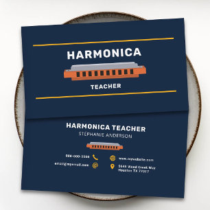 Tarjeta De Visita Profesor de Armónica