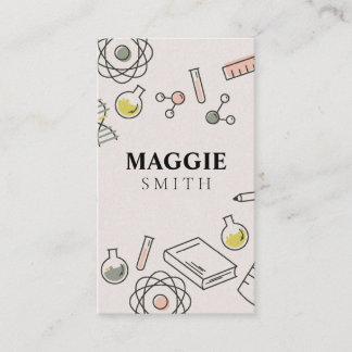 Tarjeta De Visita Profesor de ciencias Química Cuta