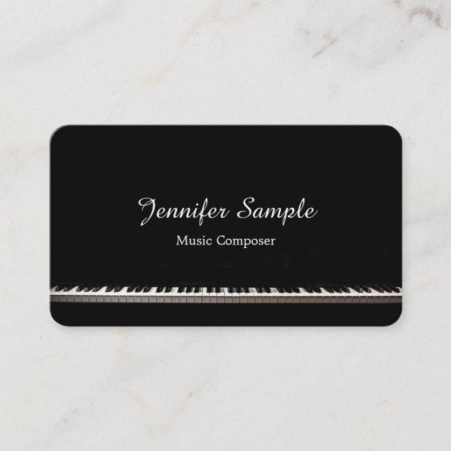 Tarjeta De Visita Profesor de compositor de música (Anverso)