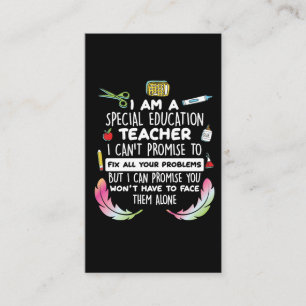Tarjeta De Visita Profesor de Educación Especial Concienciación Au