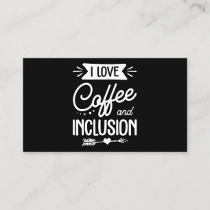 Tarjeta De Visita profesor de educación especial me encanta el café 