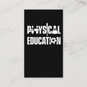 Tarjeta De Visita Profesor de Educación Física Baloncesto Fútbol