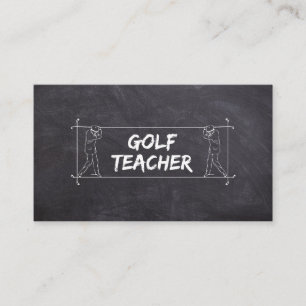 Tarjeta De Visita Profesor de Golf Entrenador Lecciones Instructor I