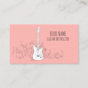 Tarjeta De Visita Profesor de guitarra Guitarista