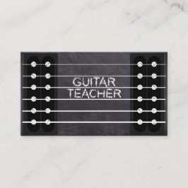 Tarjeta De Visita Profesor de guitarra Lecciones de música instructo