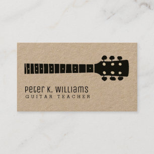 Tarjeta De Visita Profesor de guitarra moderno de Guay
