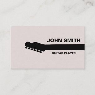 Tarjeta De Visita Profesor de Guitarra Musical Músico Personalizado