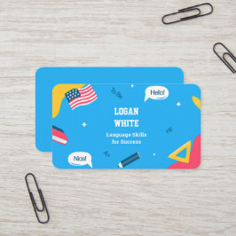 Tarjeta De Visita Profesor de inglés Instructor ESL