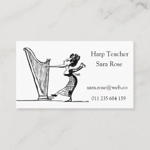 Tarjeta De Visita Profesor de la arpa