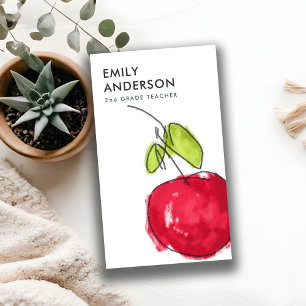 TARJETA DE VISITA PROFESOR DE LA ESCUELA MODERNA PINTURA DE PETRÓLE