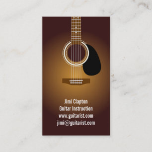 Tarjeta De Visita Profesor de la guitarra