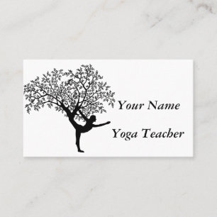 Tarjeta De Visita Profesor de la yoga