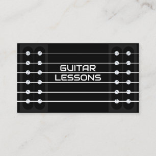 Tarjeta De Visita Profesor de Lecciones de Guitarra Música Guitarris