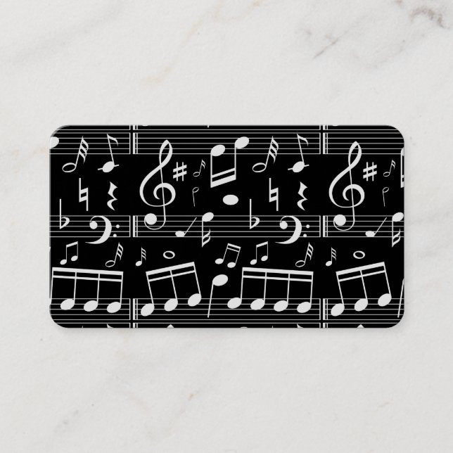 Tarjeta De Visita Profesor de música (Anverso)