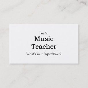 Tarjeta De Visita Profesor de música