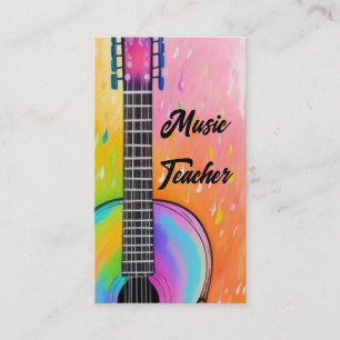 Tarjeta De Visita Profesor de Música Clases de Música