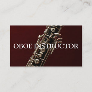 Tarjeta De Visita Profesor de Música de OBOE INSTRUCTOR