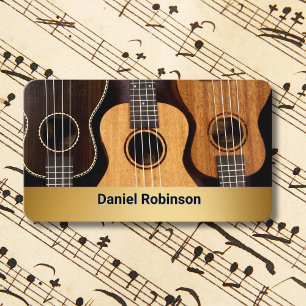 Tarjeta De Visita Profesor de Música de Ukulele