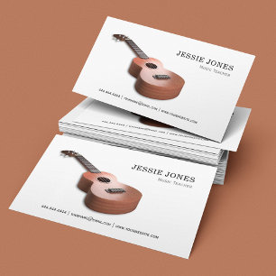 Tarjeta De Visita Profesor de música de Ukulele