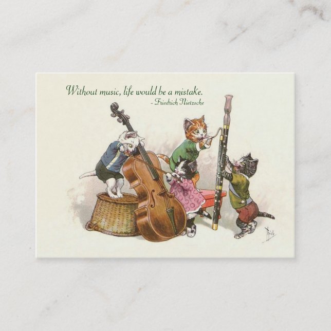 Tarjeta De Visita Profesor de música, músico. Music Store - (Anverso)