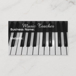 Tarjeta De Visita Profesor de Música Profesional