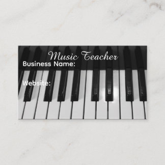 Tarjeta De Visita Profesor de Música Profesional
