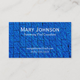 Tarjeta De Visita Profesor De Natación Instructor De Natación Entren