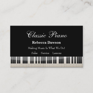Tarjeta De Visita Profesor de piano