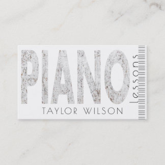 Tarjeta De Visita profesor de piano